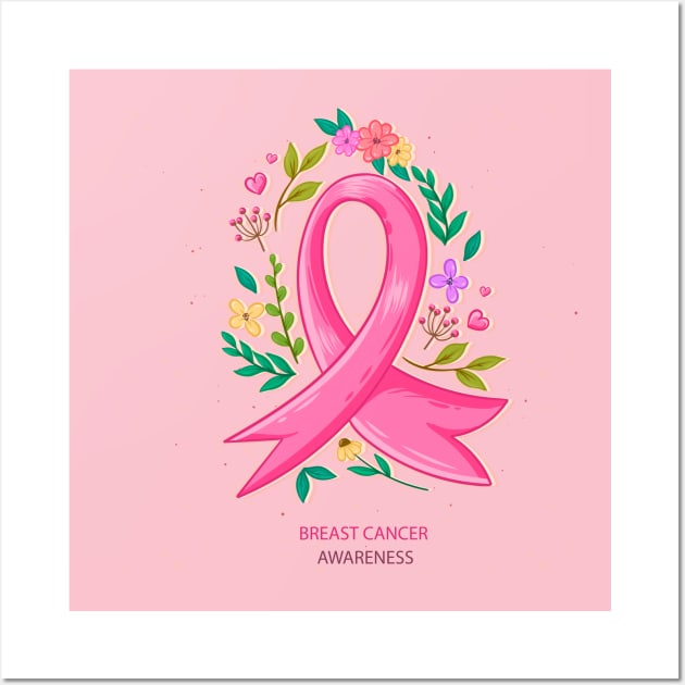 Breast Cancer Awareness Wall Art by Mako Design 